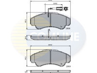 Set placute frana,frana disc COMLINE CBP11041