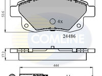 Set placute frana,frana disc COMLINE CBP21554