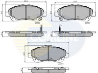 Set placute frana,frana disc COMLINE CBP31140