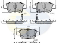 Set placute frana,frana disc COMLINE CBP31141