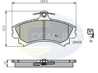 Set placute frana,frana disc COMLINE CBP31304