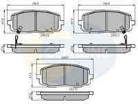 Set placute frana,frana disc COMLINE CBP31319