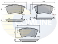 Set placute frana,frana disc COMLINE CBP31513