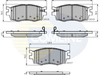 Set placute frana,frana disc COMLINE CBP31519