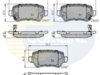 Set placute frana,frana disc COMLINE CBP31551