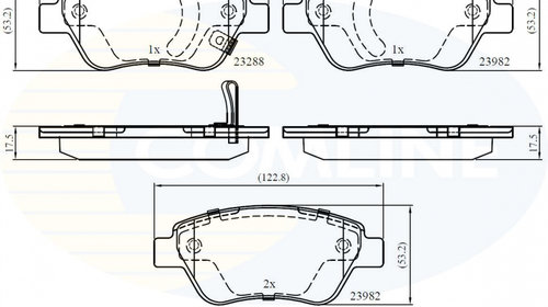 Set placute frana,frana disc COMLINE CBP31594