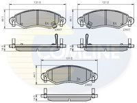 Set placute frana,frana disc COMLINE CBP3893