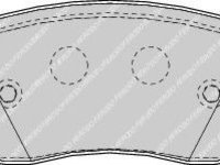 Set placute frana,frana disc DACIA DOKKER (2012 - 2016) FERODO FDB1617 piesa NOUA