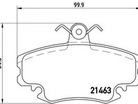 Set placute frana,frana disc DACIA LOGAN (LS) (2004 - 2016) BREMBO P 68 038 piesa NOUA