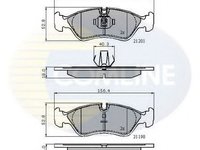 Set placute frana,frana disc DAEWOO ESPERO (KLEJ) (1991 - 1999) COMLINE CBP01007 piesa NOUA