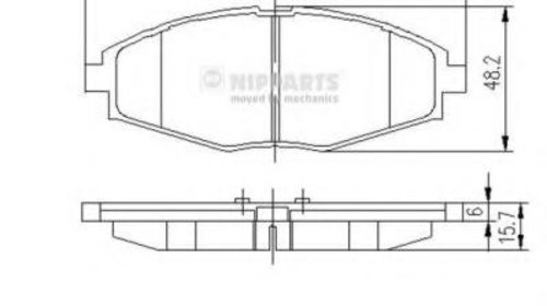 Set placute frana,frana disc DAEWOO LANOS lim