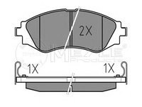 Set placute frana,frana disc DAEWOO LANOS limuzina (KLAT), DAEWOO NUBIRA (KLAJ), DAEWOO NUBIRA Break (KLAJ) - MEYLE 025 232 3417/W