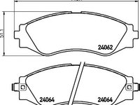 Set placute frana,frana disc DAEWOO LEGANZA limuzina (KLAV), DAEWOO EVANDA (KLAL), CHEVROLET EVANDA limuzina - MINTEX MDB2563