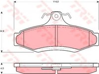 Set placute frana,frana disc DAEWOO NUBIRA Break (KLAJ) (1997 - 2016) TRW GDB3172 piesa NOUA