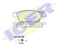 Set placute frana,frana disc DAEWOO TICO (KLY3), SUZUKI CAPPUCINO (EA) - ICER 181134-700