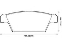 Set placute frana,frana disc DAEWOO TICO (KLY3), SUZUKI CAPPUCINO (EA) - JURID 572530J