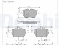 Set placute frana,frana disc DELPHI LP1672