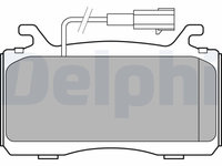 Set placute frana,frana disc DELPHI LP3310