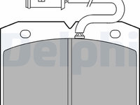 Set placute frana,frana disc DELPHI LP863