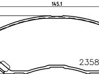 Set placute frana,frana disc DODGE CALIBER (2006 - 2020) TEXTAR 2358401