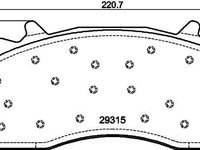 Set placute frana,frana disc DON CVP131K