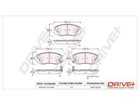 Set placute frana,frana disc Dr!ve+ DP1010.10.0192