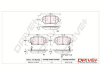 Set placute frana,frana disc Dr!ve+ DP1010.10.0210