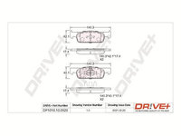 Set placute frana,frana disc Dr!ve+ DP1010.10.0928