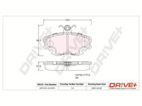 Set placute frana,frana disc Dr!ve+ DP1010.10.0979