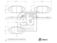 Set placute frana,frana disc FEBI BILSTEIN 184437