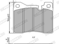 Set placute frana,frana disc FERODO FDB161