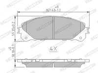 Set placute frana,frana disc FERODO FDB4354