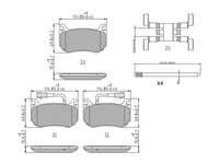 Set placute frana,frana disc FERODO FDB4847