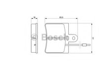 Set placute frana,frana disc FIAT 242-SERIE caroserie - BOSCH 0 986 424 025