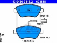 Set placute frana,frana disc FIAT 500 (312) (2007 - 2020) ATE 13.0460-3818.2