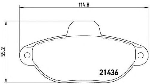 Set placute frana, frana disc FIAT 500 C ( 31