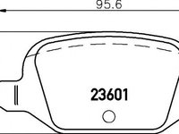 Set placute frana,frana disc FIAT 500 C (312) (2009 - 2016) HELLA PAGID 8DB 355 009-551 piesa NOUA