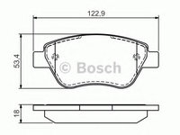 Set placute frana,frana disc FIAT ALBEA (172_) (2007 - 2020) BOSCH 0 986 494 132