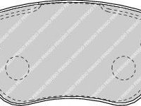 Set placute frana,frana disc FIAT ALBEA (178) (1996 - 2009) FERODO FDB1666 piesa NOUA