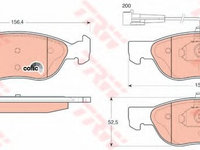 Set placute frana,frana disc FIAT BRAVA (182) (1995 - 2003) TRW GDB1290