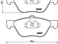 Set placute frana,frana disc FIAT BRAVA (182) (1995 - 2003) BREMBO P 23 112