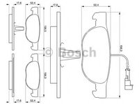 Set placute frana,frana disc FIAT BRAVA (182) (1995 - 2003) BOSCH 0 986 424 362