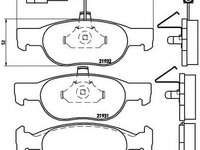 Set placute frana,frana disc FIAT BRAVA (182) (1995 - 2003) BREMBO P 23 057 piesa NOUA