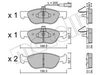 Set placute frana,frana disc FIAT BRAVA (182) (1995 - 2003) METELLI 22-0082-0 piesa NOUA