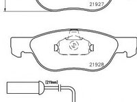 Set placute frana,frana disc FIAT BRAVA (182) (1995 - 2003) TEXTAR 2192701 piesa NOUA