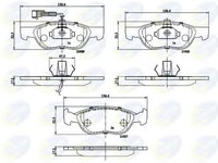 Set placute frana,frana disc FIAT BRAVO I (182) (1995 - 2001) COMLINE CBP1477 piesa NOUA