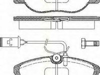 Set placute frana,frana disc FIAT CROMA (154), LANCIA DEDRA (835), LANCIA DELTA (831AB0) - TRISCAN 8110 15030