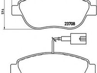 Set placute frana,frana disc FIAT DOBLO caroserie inchisa/combi (263) (2010 - 2020) BREMBO P 23 087