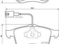 Set placute frana,frana disc FIAT DOBLO Combi (263) (2010 - 2016) BREMBO P 23 130 piesa NOUA