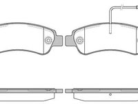 Set placute frana,frana disc FIAT DUCATO bus (250, 290) (2006 - 2016) REMSA 1238.02 piesa NOUA